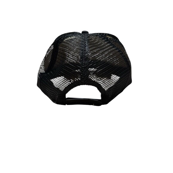 Sanuk Classic Trucker Snapback Hat Black Sanuk Original Logo Mesh Back Otto Cap - Picture 8 of 8